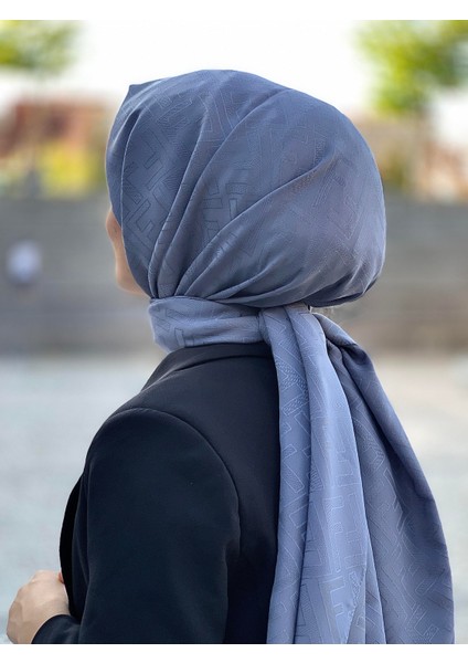 Pamuk Jakar F Logo Gri Şal