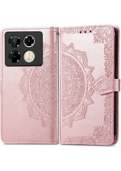 Infinix Not 40 Pro 4g Zarif Desen Basit Iş Için Flip Case (Yurt Dışından)