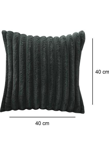 Soft Peluş Kumaş 2'li Kırlent Antrasit 241552 fırsatları