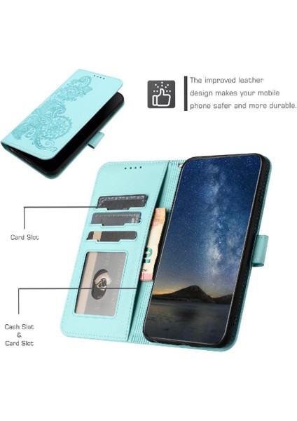 IPhone 16 Için Flip Case Pro Max Kickstand Koruyucu Pu Deri Manyetik (Yurt Dışından)