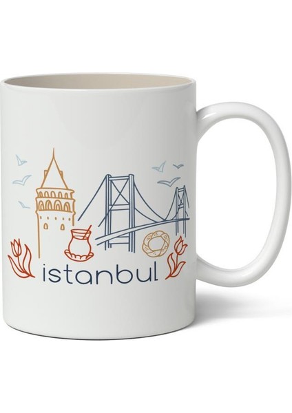 Istanbul Baskılı Kupa Bardak Baskılı Kahve Kupa Bardak-8