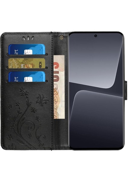 Xiaomi Poco M6 Pro 4g Için Filp Durumda Manyetik Kapatma Bilek Kayışı Kart Pu (Yurt Dışından)