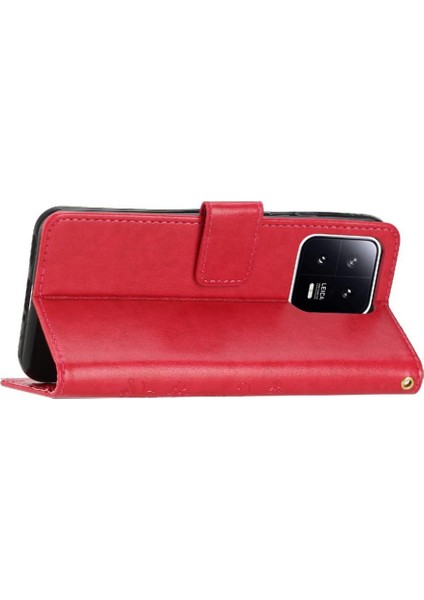 Xiaomi Redmi Not Için Filp Durumda 13 Pro 4g Kickstand Kart Tutucu Bilek Pu (Yurt Dışından)