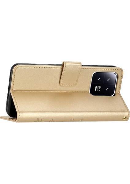 Xiaomi Redmi Not Için Filp Durumda 13 Pro 4g Kickstand Kart Tutucu Bilek Pu (Yurt Dışından)