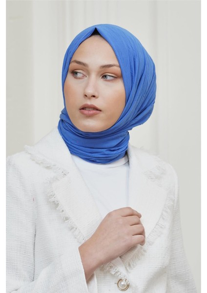 Bambu Crash Indigo Şal