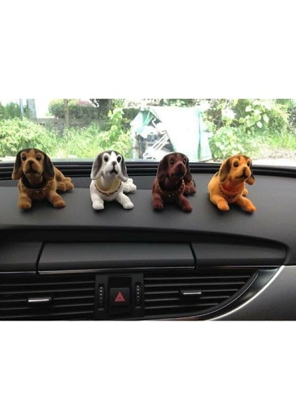 3 Adet Kafa Sallayan Köpek Araç Içi Aksesuar 17X9X7 cm Farklı Renklerde indirimleri