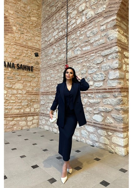 Ceket Etek Yelek Takim