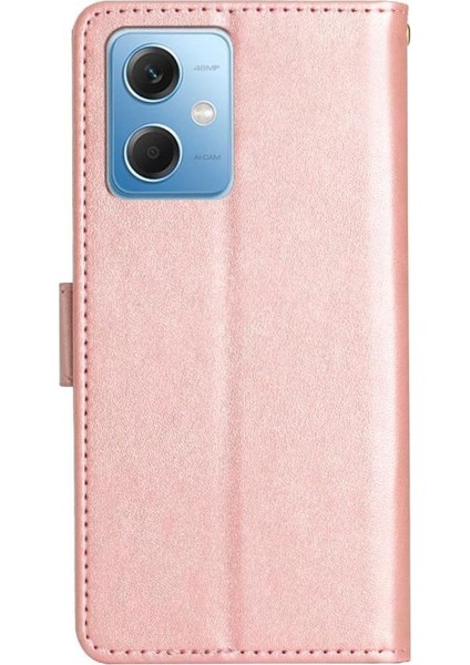Xiaomi Redmi Not 12 Için Filp Durumda 5g Pu Deri Bilek Kayışı Kart Tutucu (Yurt Dışından)