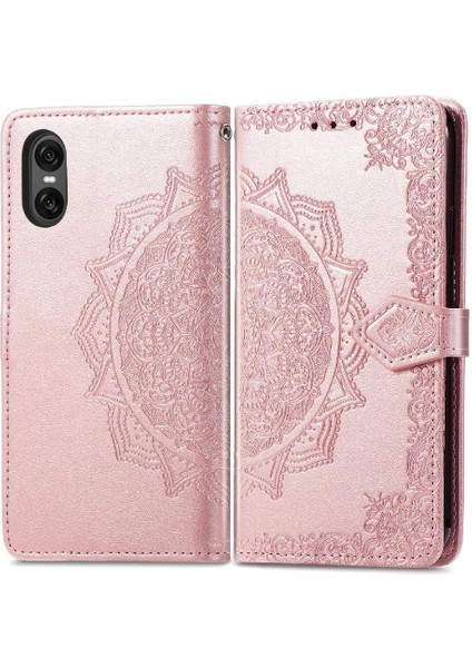 Sony Xperia 10 Vı Flip Kapak Için Flip Case Deri Kılıf Basit Iş (Yurt Dışından)