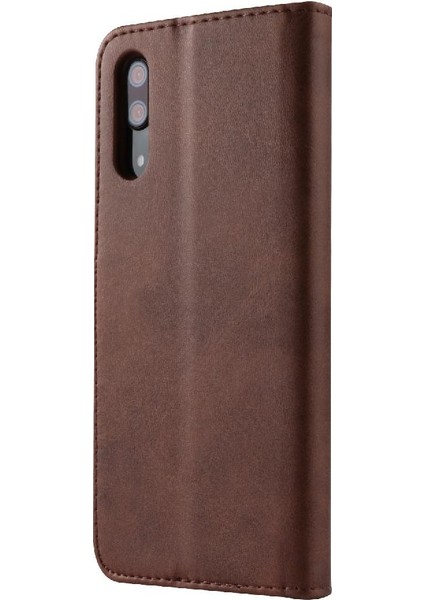 Huawei P20 Pro Kart Yuvaları Cüzdan Buzağı Doku Yatay Çevirme (Yurt Dışından)