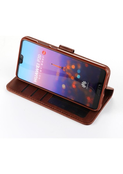 Huawei P20 Pro Kart Yuvaları Cüzdan Buzağı Doku Yatay Çevirme (Yurt Dışından)