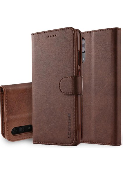 Huawei P20 Buzağı Doku Yatay Kapak Kılıf Için Tutucu ile (Yurt Dışından)