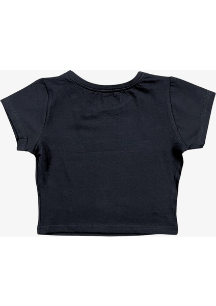 Cosmic Taşlı Kadın Crop Tişört fiyatları