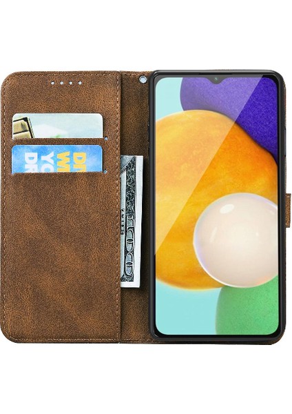 Samsung Galaxy A05S Için Kılıf Kart Yuvası Standı Kickstand ile Flip Case (Yurt Dışından)