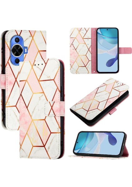 Huawei Nova 11 Için Kılıf Mermer Desen Cüzdan Pu Deri Kickstand (Yurt Dışından) indirimleri