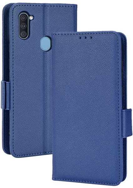 Samsung Galaxy A11 Pu Deri Kart Yuvaları Tutucu Yan Toka (Yurt Dışından)