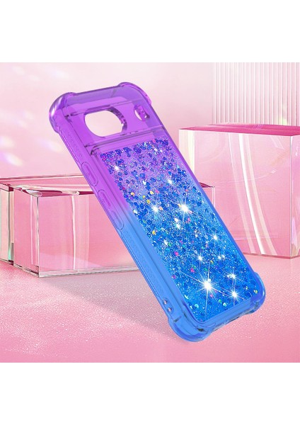 Google Piksel 8A Akan Sparkle Hareketli Kapak Temizle Tampon Sıvı Için Kılıf (Yurt Dışından) fırsatları