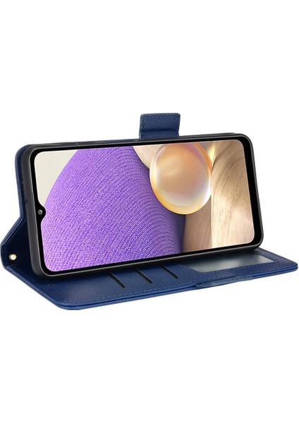Samsung Galaxy A13 4g Için Kılıf Cüzdan Yan Toka Manyetik Pu Deri Kart (Yurt Dışından)