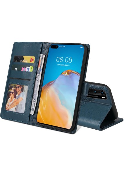 Huawei P40 Pro Darbeye 4 Köşe Koruma Kickstand Için Flip Case (Yurt Dışından)