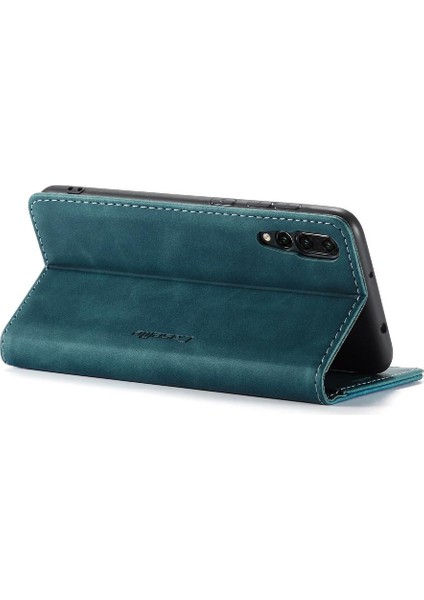 Huawei P20 Pro Için Flip Case Vintage Pu Deri Cüzdan Flip Folio Kitap (Yurt Dışından)