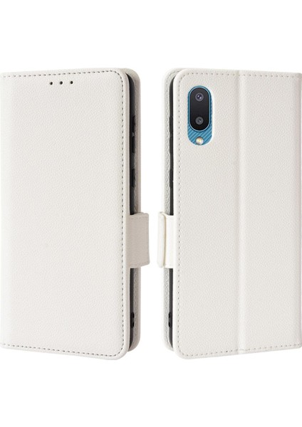 Samsung Galaxy A02 Manyetik Pu Deri Kart Yuvaları Tutucu Tarafı Için Kılıf (Yurt Dışından)