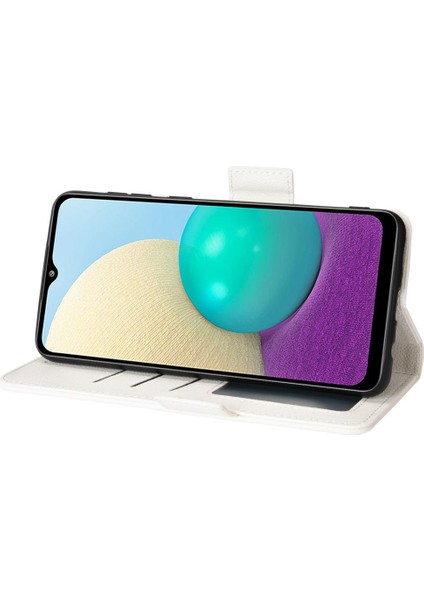 Samsung Galaxy A02 Manyetik Pu Deri Kart Yuvaları Tutucu Tarafı Için Kılıf (Yurt Dışından)