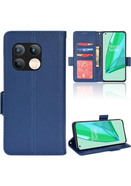 Oneplus 10 Için Kılıf Pro Pu Deri Yan Toka Manyetik Kart Yuvaları Tutucu (Yurt Dışından)