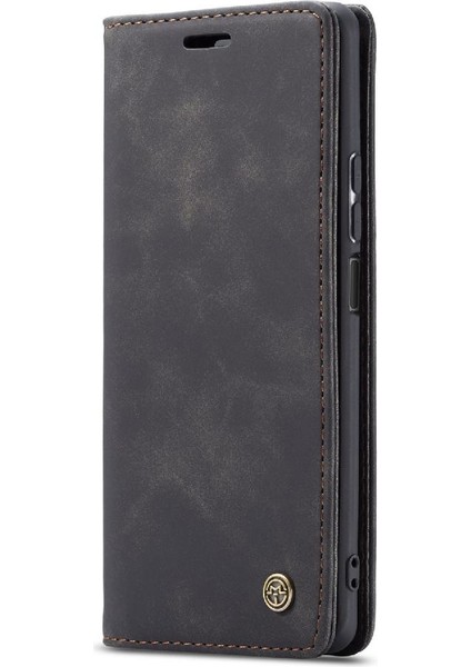 Huawei P40 Lite Için Flip Case Kılıf Kart Yuvası Kickstand Vintage Pu Deri (Yurt Dışından)