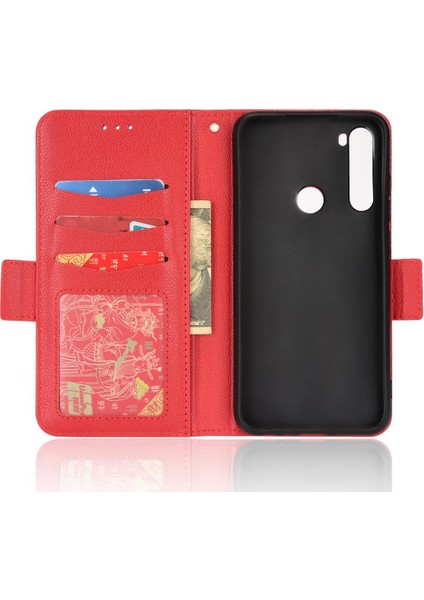Xiaomi Redmi Not 8 Için Kılıf Pu Deri Cüzdan Kart Yuvaları Tutucu Yan (Yurt Dışından)