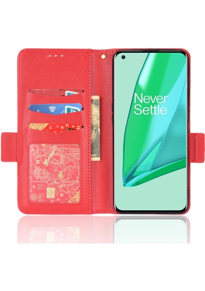 Oneplus 10 Için Kılıf Pro Pu Deri Yan Toka Manyetik Kart Yuvaları Tutucu (Yurt Dışından)