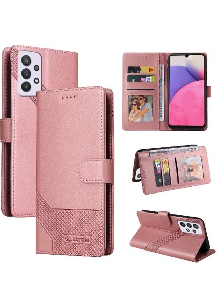 Samsung Galaxy A33 5g 4 Köşe Koruma Premium Deri Için Flip Case (Yurt Dışından)