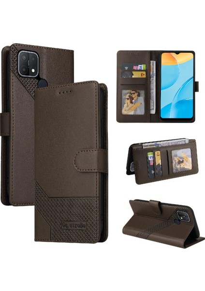 Oppo A15 4g Darbeye 4 Köşe Koruma Premium Deri Için Flip Case (Yurt Dışından)