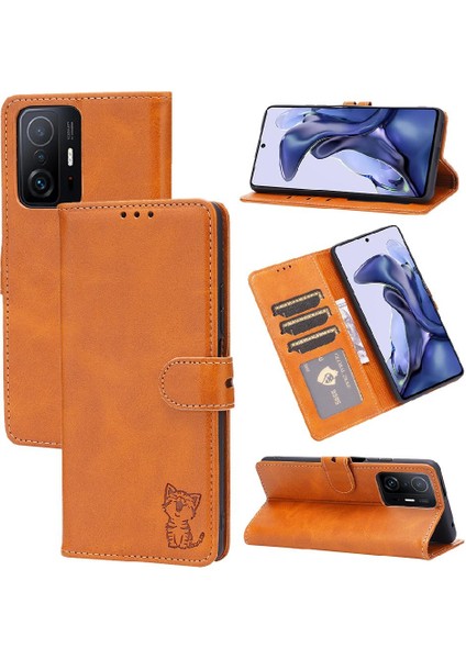 Cüzdan Kılıf Xiaomi Redmi Için 10 Kabartmalı Kickstand Kart Tutucu Manyetik (Yurt Dışından)