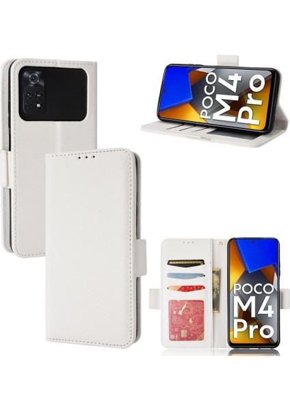 Xiaomi Poco M4 Pro 4g Manyetik Pu Deri Cüzdan Kart Yuvaları Yan (Yurt Dışından)