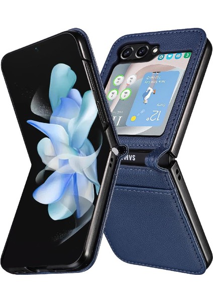 Samsung Galaxy Z Flip 5 Cüzdan Için Kılıf Yan Toka Kart Yuvaları Tutucu Pu (Yurt Dışından)
