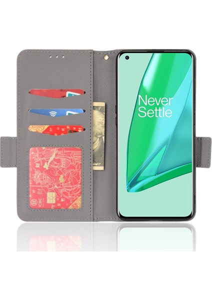Oneplus 10 Için Kılıf Pro Pu Deri Yan Toka Manyetik Kart Yuvaları Tutucu (Yurt Dışından) modelleri