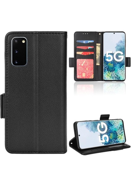 Samsung Galaxy S20 Kart Yuvaları Için Kılıf Tutucu Cüzdan Pu Deri Manyetik (Yurt Dışından)
