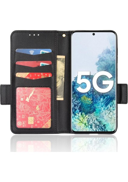 Samsung Galaxy S20 Kart Yuvaları Için Kılıf Tutucu Cüzdan Pu Deri Manyetik (Yurt Dışından)