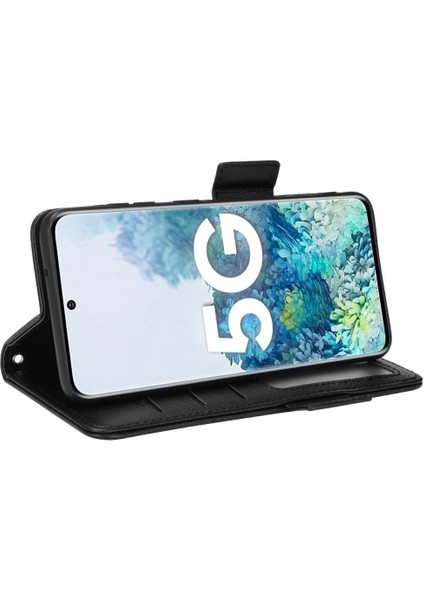 Samsung Galaxy S20 Kart Yuvaları Için Kılıf Tutucu Cüzdan Pu Deri Manyetik (Yurt Dışından)