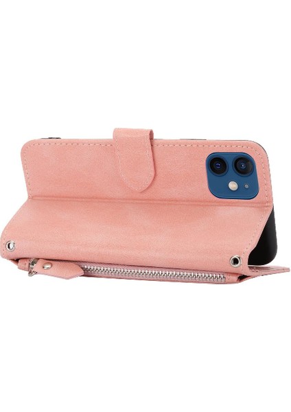 Iphone 12 Için Flip Case Mini Kart Tutucu Anti Scratch Pu Deri Manyetik (Yurt Dışından)
