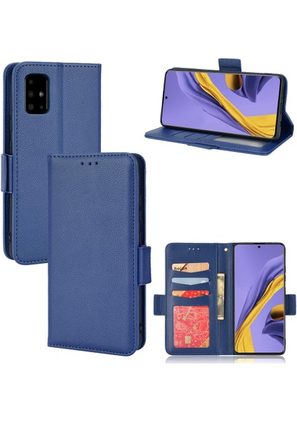 Samsung Galaxy A51 5g Için Kılıf Yan Toka Kart Yuvaları Tutucu Manyetik Pu (Yurt Dışından)