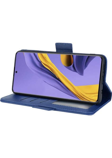 Samsung Galaxy A51 5g Için Kılıf Yan Toka Kart Yuvaları Tutucu Manyetik Pu (Yurt Dışından)