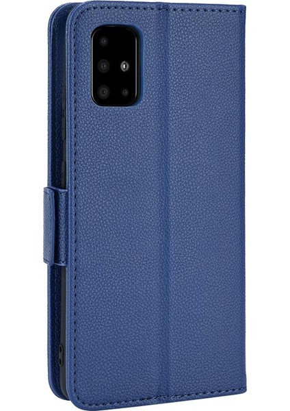 Samsung Galaxy A51 5g Için Kılıf Yan Toka Kart Yuvaları Tutucu Manyetik Pu (Yurt Dışından)