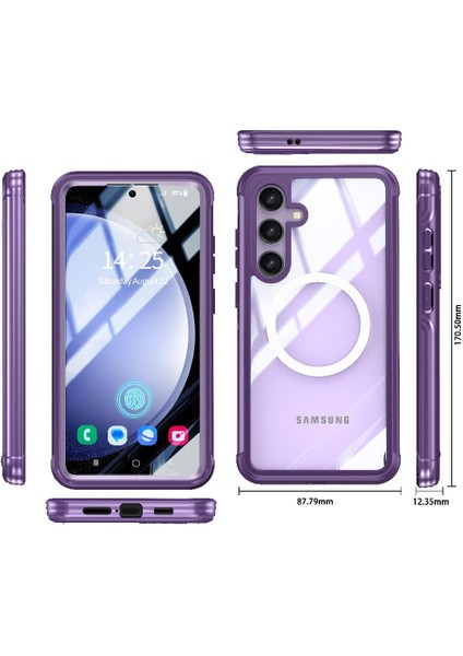 Samsung Galaxy S24 Plus Için Miracase Manyetik Kılıf ile Tamamen Şeffaf (Yurt Dışından)