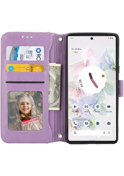 Google Piksel 8A Kickstand Pu Deri Kart Tutucu Manyetik Için Flip Case (Yurt Dışından) fırsatları