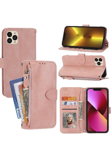 Iphone 13 Için Flip Case Pro Kart Tutucu Anti Scratch Manyetik Kapatma Pu (Yurt Dışından)