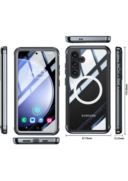 Samsung Galaxy S24 360 Için Miracase Manyetik Kılıf Her Şey Dahil Damla ve (Yurt Dışından)