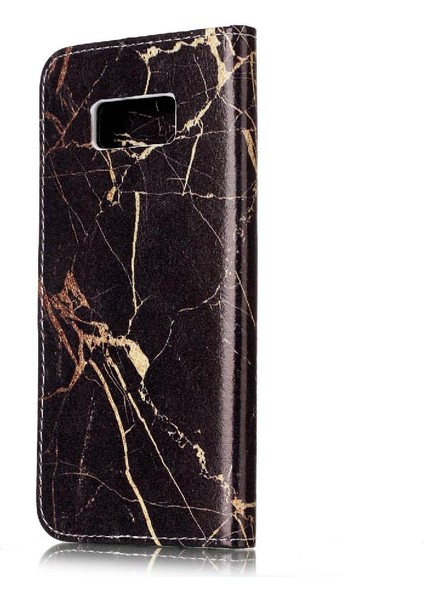 Samsung Galaxy S8 Artı Manyetik Pu Deri Cüzdan Mermer Için Flip Case (Yurt Dışından)