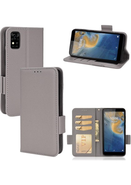 Zte Blade Case Yan Toka Cüzdan Pu Deri Manyetik Kart Yuvaları (Yurt Dışından)