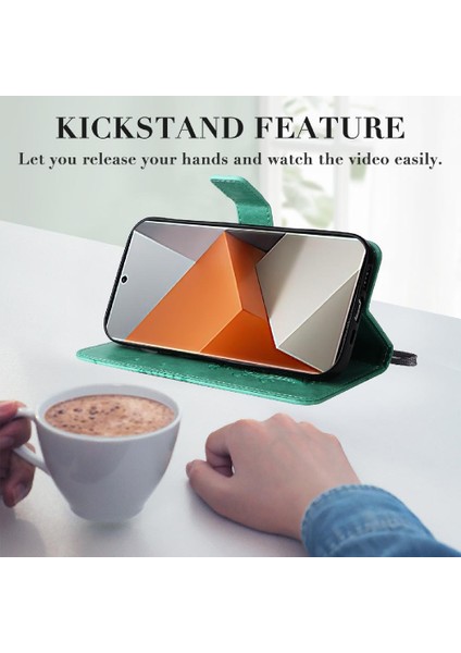 Xiaomi Redmi Not Için Kılıf 13 Pro Artı Kart Yuvası Standı ile Pu Deri (Yurt Dışından)